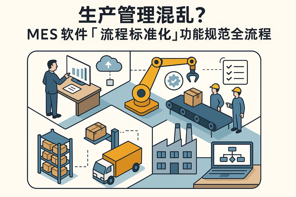 生产管理混乱？MES 软件「流程标准化」功能规范全流程